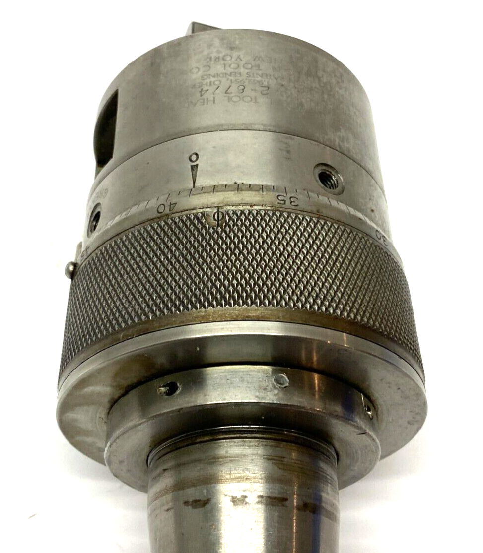 Precision Tool Co No. 2 Universal Tool and Boring Lathe Head 0-50 Adjust - Used - Maverick Industrial Sales