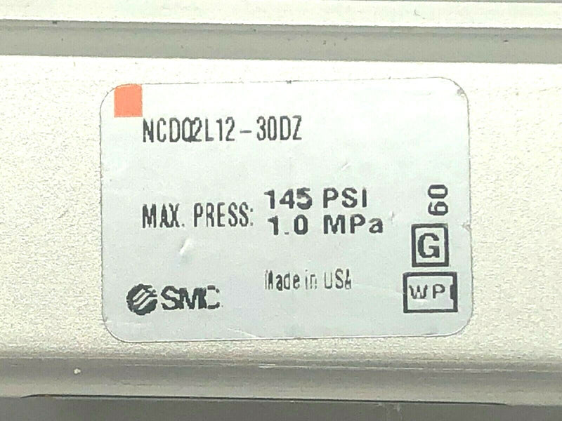 SMC NCDQ2L12-30DZ Pneumatic Base Cylinder 145 Psi 1.0 MPa - Maverick Industrial Sales