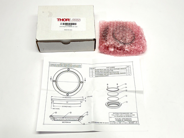 Thorlabs LR200048 XTREME-20 Lens Ring Kit CO2 Version B - Maverick Industrial Sales