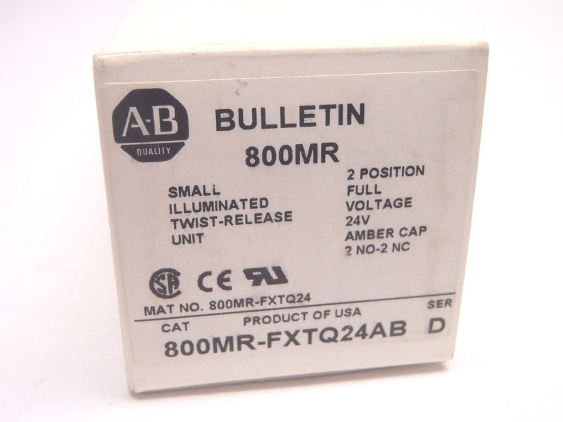 Allen Bradley 800MR-FXTQ24AB SER. D Small Illuminated Twist-Release Unit - Maverick Industrial Sales