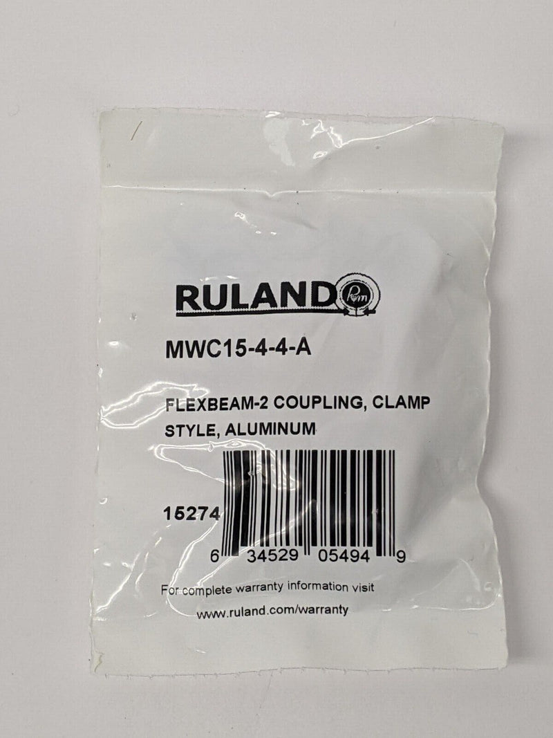 Ruland MWC15-4-4-A Flexbeam-2 Coupling, Clamp Style, Aluminum - Maverick Industrial Sales