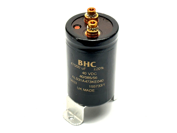 BHC ALS31A473KE040 Screw Terminal Capacitor 47000uF 40VDC - Maverick Industrial Sales