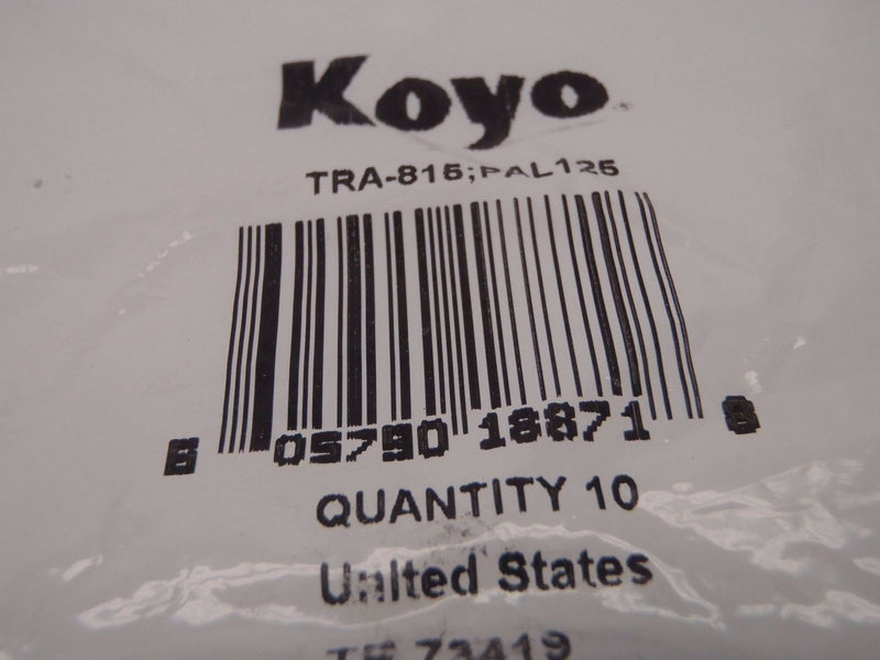 Koyo TRA-815:PAL125 Thrust Roller Bearing Washer TR 73419 TRA-815 LOT OF 10 - Maverick Industrial Sales