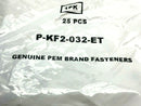 PEM P-KF2-032-ET Broaching Nuts PKG OF 25 - Maverick Industrial Sales