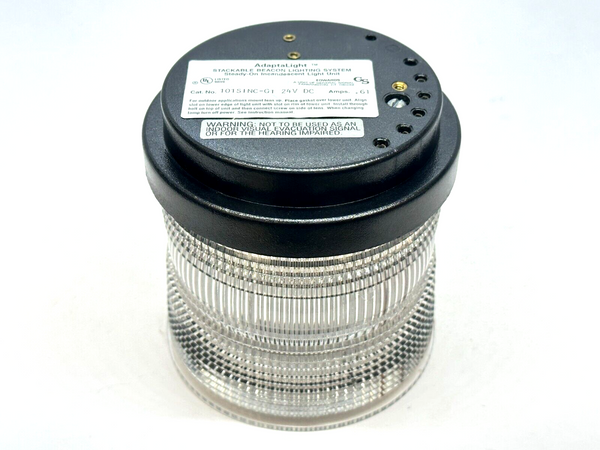 Edwards 101SINC-G1 AdaptaLight 101 Series Stackable Beacon Light Clear .61A 24V - Maverick Industrial Sales