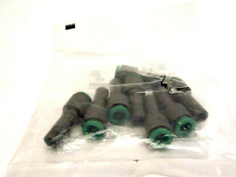 Bag of 8 SMC KRR08-10 8mm 5/16 Inch Pneumatic Tee Fittings - Maverick Industrial Sales