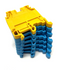 Entrelec M 4/6 5116 Terminal Block 4mm 600V 25A Six Blue One Yellow LOT OF 7 - Maverick Industrial Sales