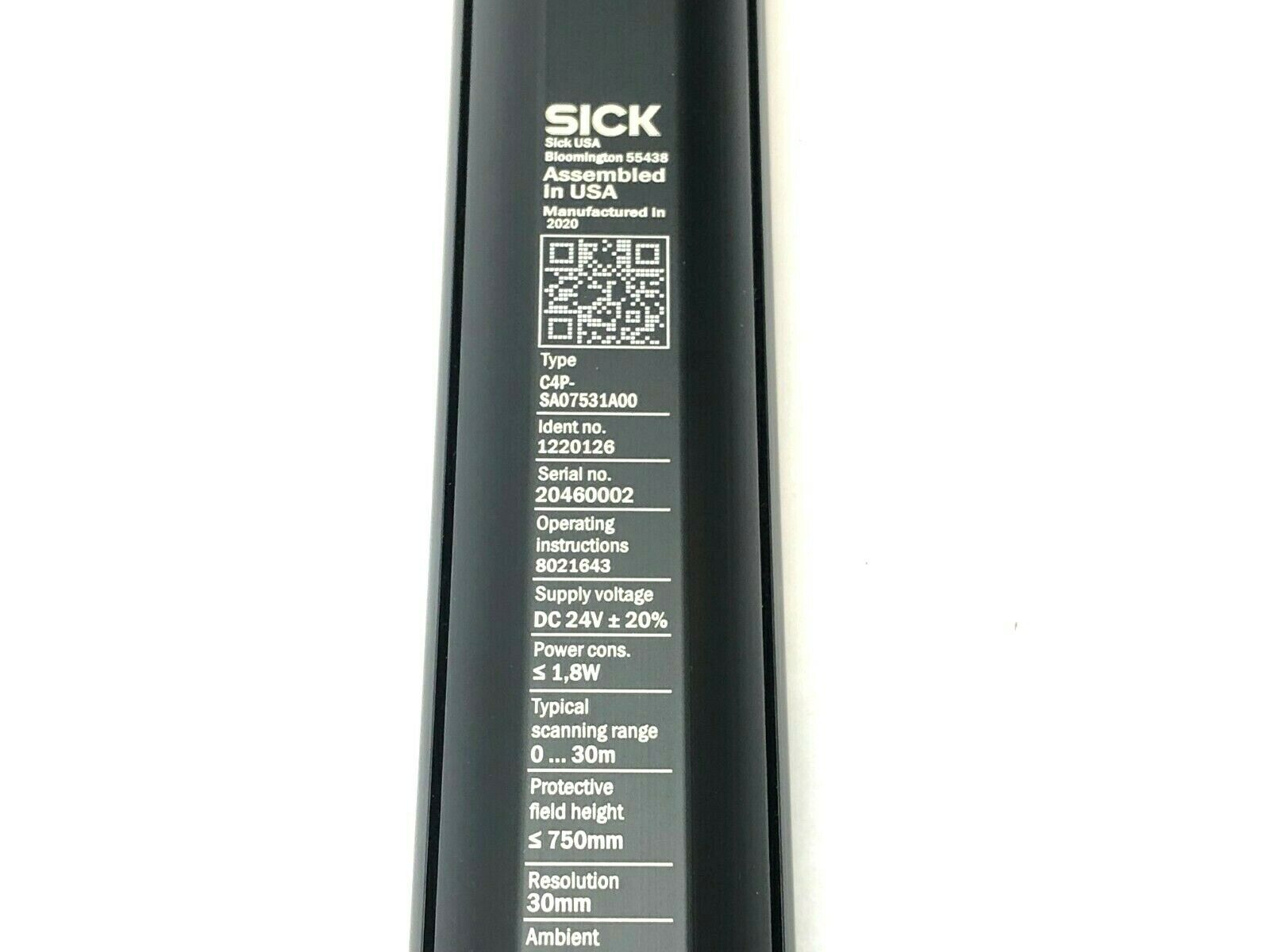 SICK C4P-SA07531A00 Safety Light Curtain Emitter 1220126 - Maverick Industrial Sales