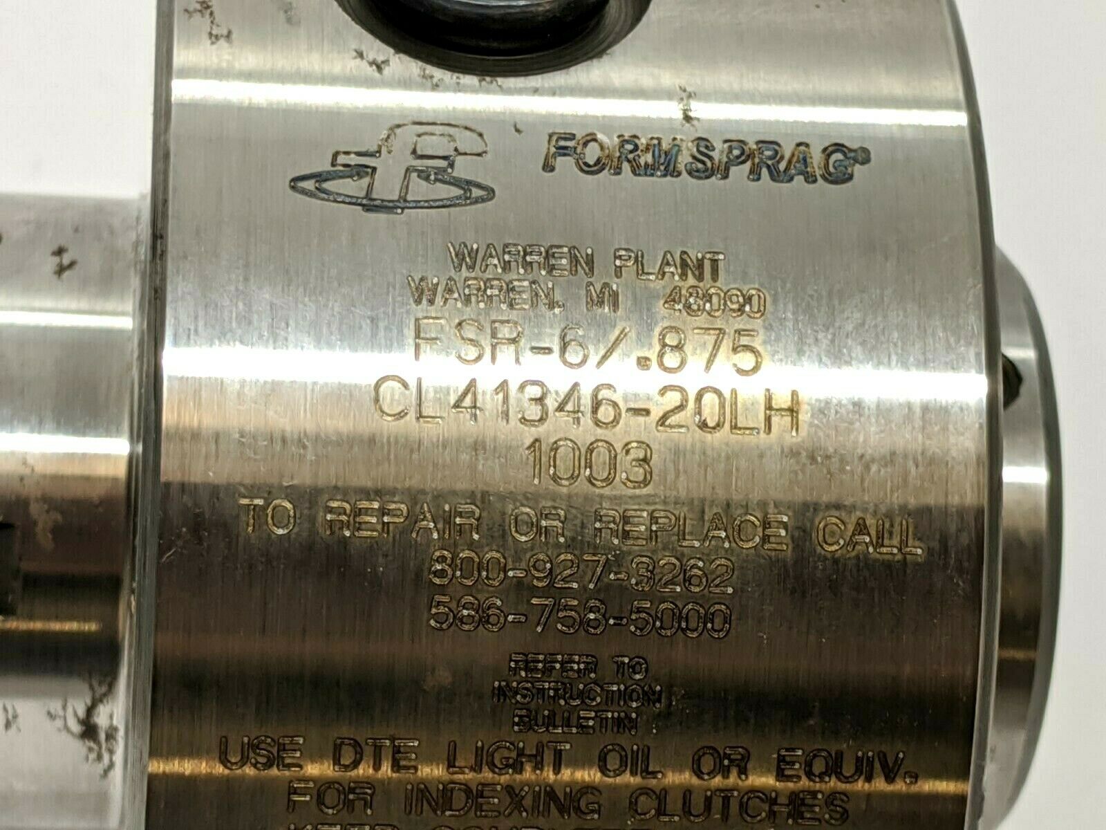 Formsprag FSR6/.875LH General Purpose Overrunning Sprag Clutch CL4134