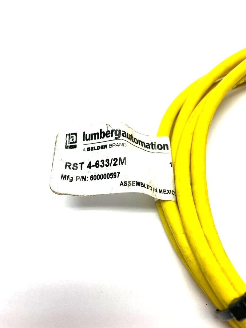 Lumberg Automation RST 4-633/2M Male Single Ended Cordset 250V - Maverick Industrial Sales