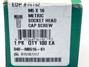 Decorah 340-M0516-61 Metric Socket Head Cap Screw M5 x 16mm BOX OF 100 - Maverick Industrial Sales