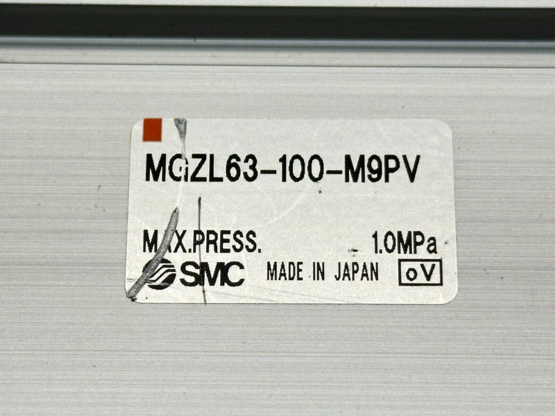 SMC MGZL63-100-M9PV Pneumatic Cylinder Double Power 63mm Bore 100mm Stroke - Maverick Industrial Sales