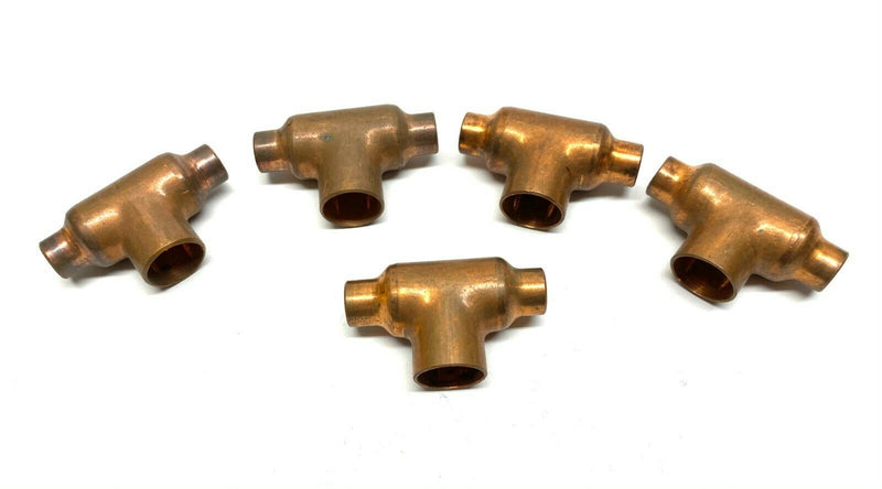 Nibco 611 W-4016 Tee C x C x C Solder Type 3/8" x 3/8" x 5/8" LOT OF 5 - Maverick Industrial Sales