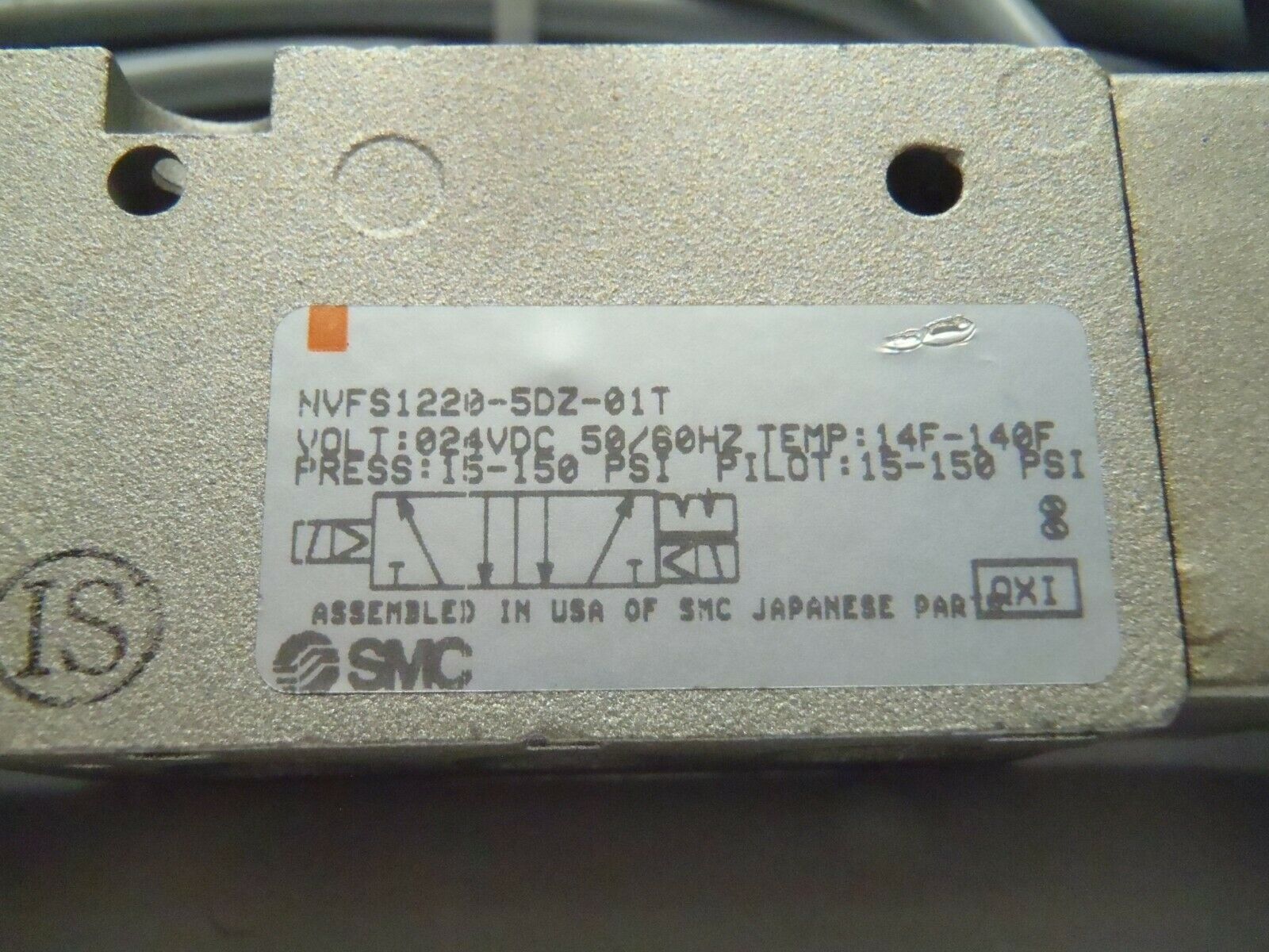 SMC NVFS1220-5DZ-01T Dual Solenoid Valve Pre-Wired - Maverick Industrial Sales