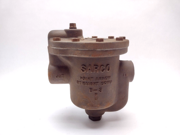 Sarco B3-250 1" Inlet / Outlet 250# A81 Cast Iron Inline Bucket Trap - Maverick Industrial Sales