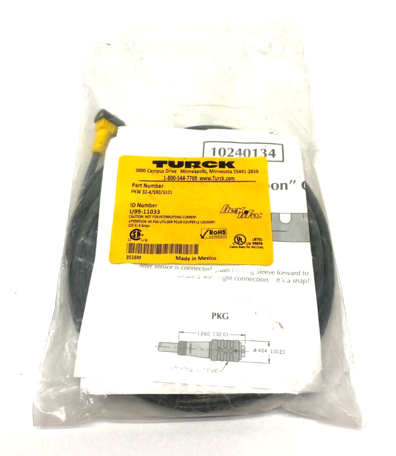 Turck PKW 3Z-4/S90/S101 Flex-Life Corset U99-11033 - Maverick Industrial Sales