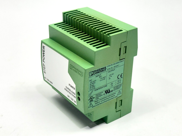 Phoenix Contact STEP-PS-100-240AC/12DC/3 DIN Rail Power Supply 2938921 - Maverick Industrial Sales