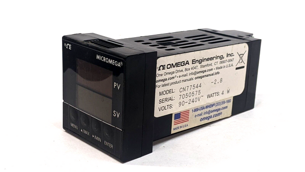 Omega CN77544 Micromega Temperature Controller 90-240V 4W - Maverick Industrial Sales