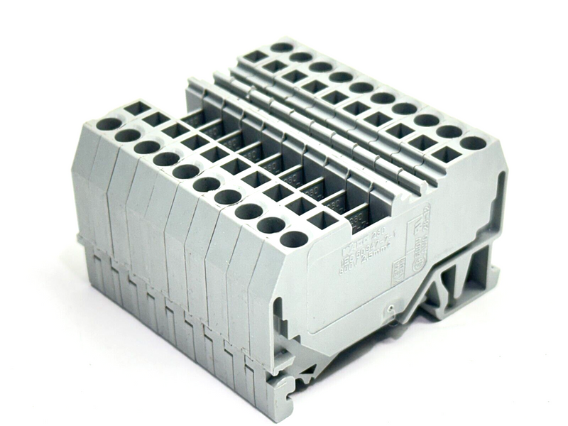 Wago 280-901 Terminal Block 2-Conductor Grey LOT OF 10 - Maverick Industrial Sales