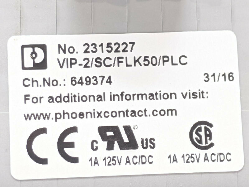 Phoenix Contact VIP-2/SC/FLK50/PLC Varioface Module for 32 Channels 2315227 - Maverick Industrial Sales