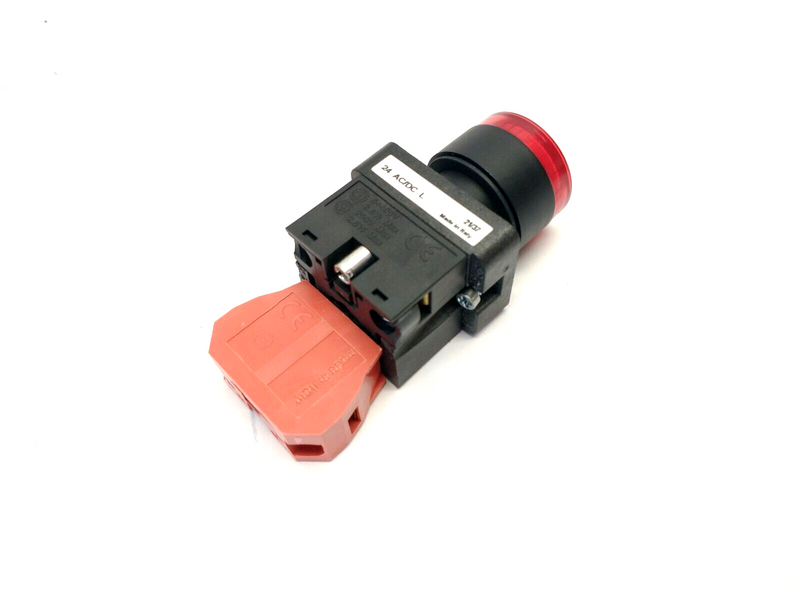 Automation Direct GCX3201-24L 22mm Red Pushbutton 30mm Operator ECX1030 Contact - Maverick Industrial Sales