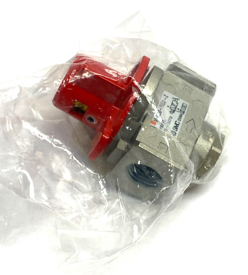 SMC VHS20-N02-Z Manual Pressure Relief Lockout Valve 3-Port 1/4" NPT 15~150psi - Maverick Industrial Sales