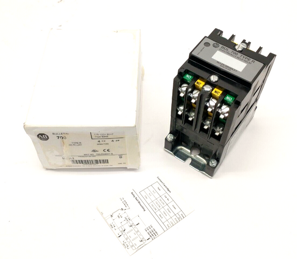 Allen Bradley 700-R440A1 Ser. B Type R Sealed Switch AC Relay 4NO 4NC 115-120V - Maverick Industrial Sales