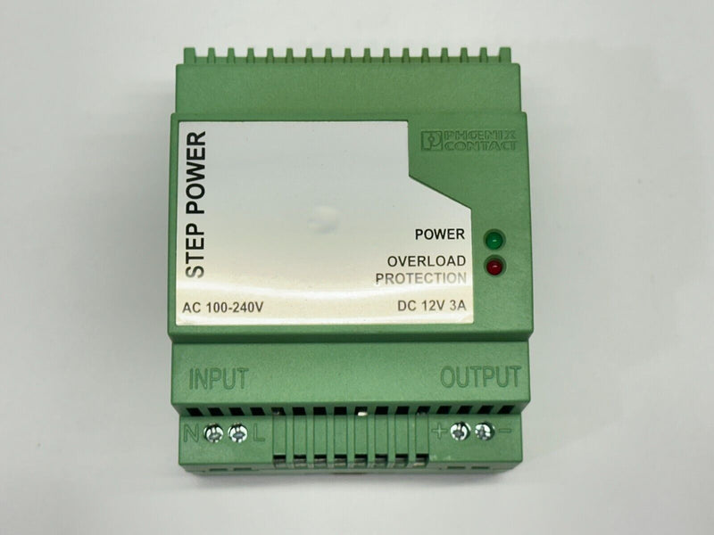 Phoenix Contact STEP-PS-100-240AC/12DC/3 DIN Rail Power Supply 2938921 - Maverick Industrial Sales