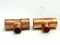 3/4" x 3/4" x 1/2" Reducing Tee C x C x C Copper LOT OF 2 - Maverick Industrial Sales