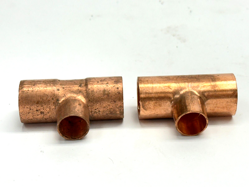 3/4" x 3/4" x 1/2" Reducing Tee C x C x C Copper LOT OF 2 - Maverick Industrial Sales