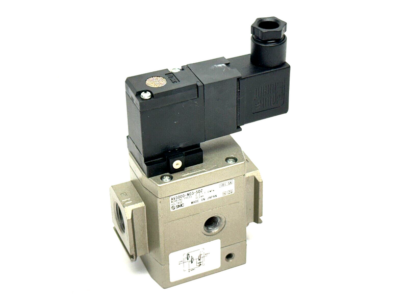 SMC AV3000-N03-5DZ Pneumatic Soft Start Valve 0.2-1.0MPa 24VDC - Maverick Industrial Sales