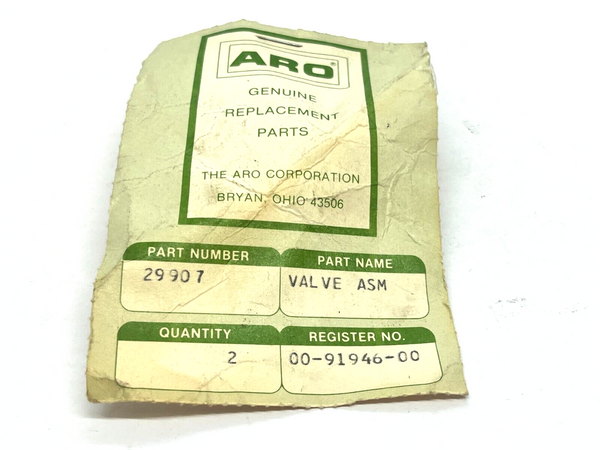 ARO 29907 Valve ASM LOT OF 2 - Maverick Industrial Sales