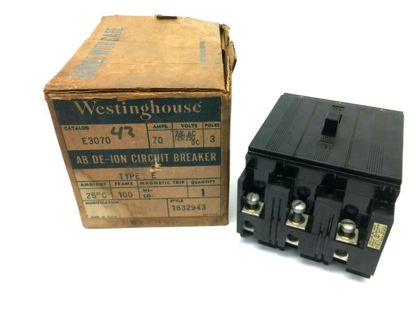 Westinghouse E3070 Circuit Breaker 70A 240V - Maverick Industrial Sales