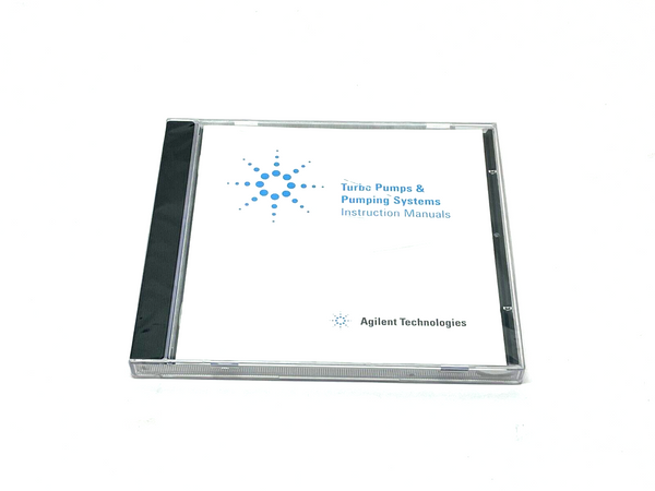 Agilent Technologies 03.663939 (AL) Vers. 1.32 Turbo Pump System CD Manual - Maverick Industrial Sales