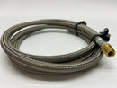 Stainless Steel Braided 6' Hose w/ 7/16" Dual Male Connector Fittings - Maverick Industrial Sales