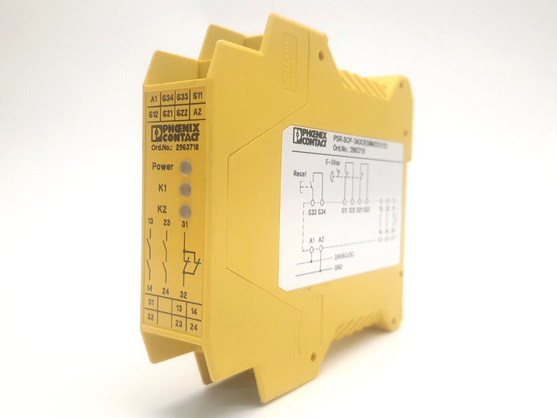 Phoenix Contact PSR-SCP-24UC/ESM4/2X1/1X2 Safety Relay 24V MISSING CONNECTORS - Maverick Industrial Sales