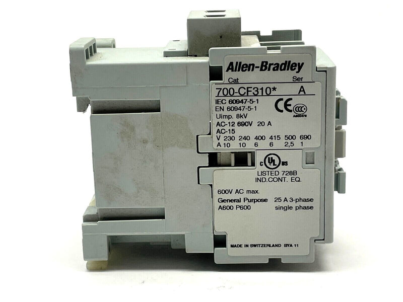 Allen Bradley 700-CF310ED Ser. A Control Relay IEC 110-120VDC Electronic Coil - Maverick Industrial Sales