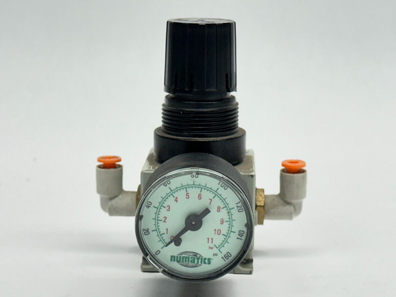 Numatics R14R-02 FlexiBlok Relieving Regulator 1/4" NPTF 40 SCFM 250 PSI - Maverick Industrial Sales