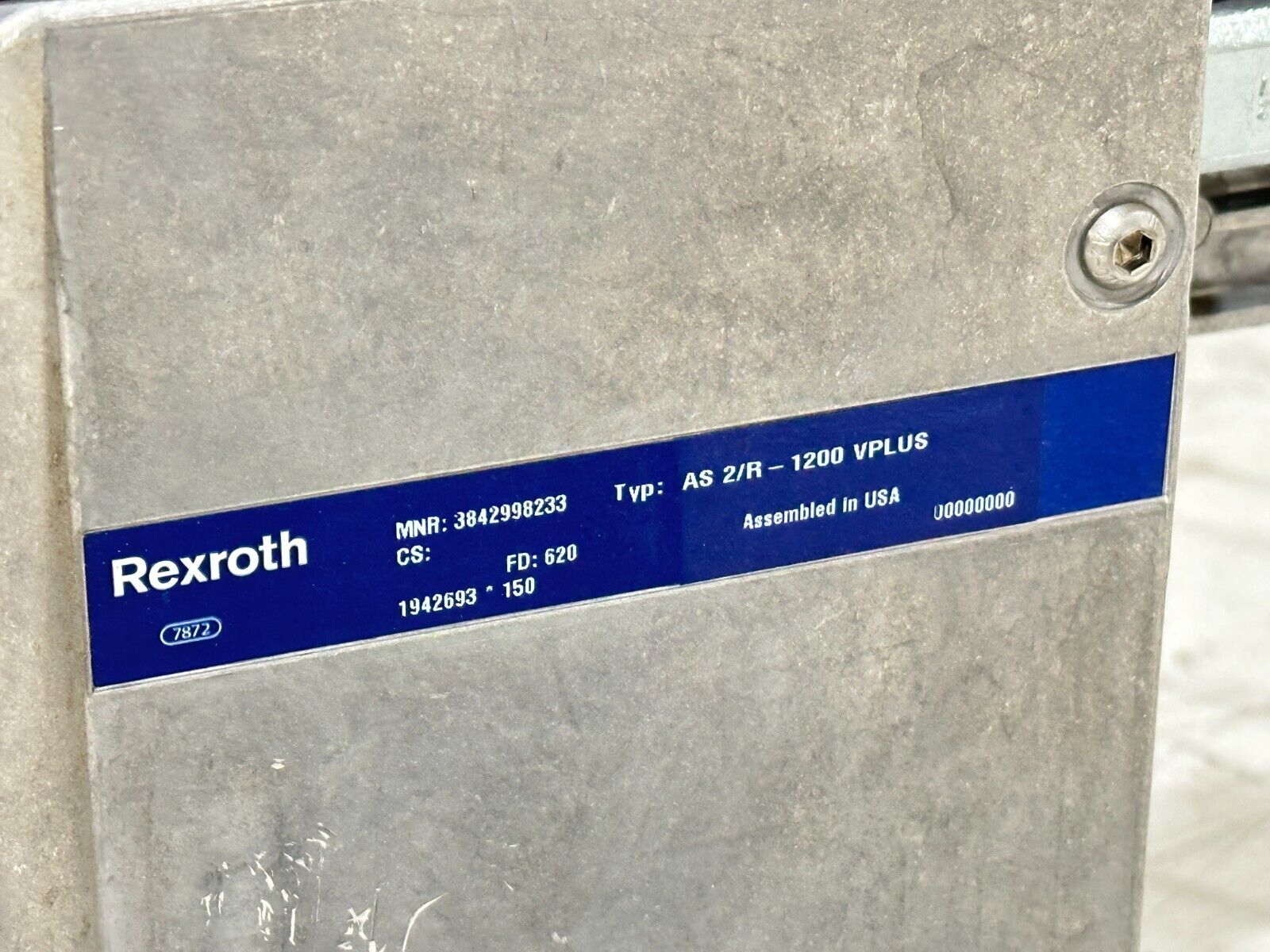 Bosch Rexroth 3842998233 Drive Module Station AS 2/R-1200 VPLUS 1040mm Length - Maverick Industrial Sales