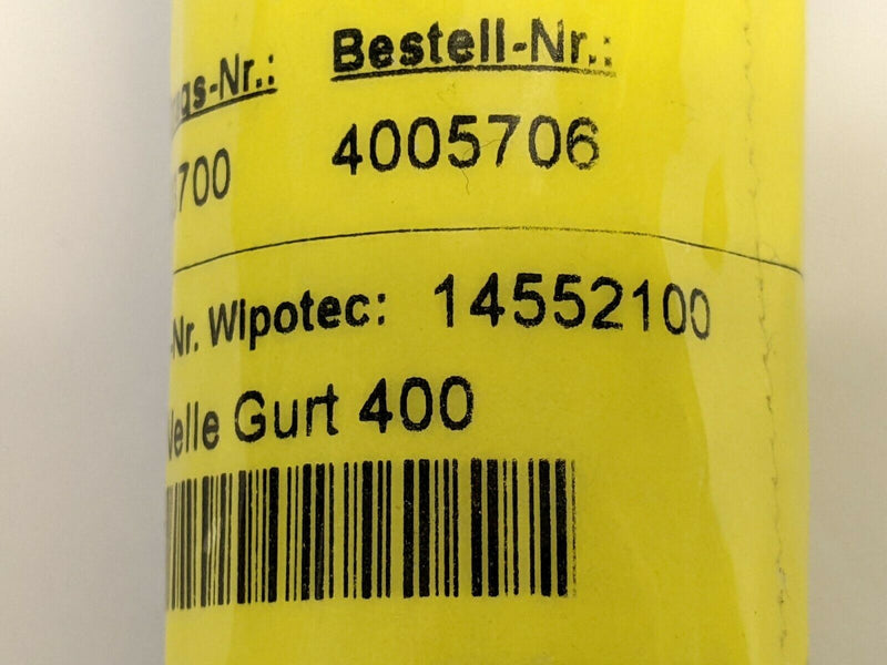 Wipotec 14552100 M-Wave Reflection Pulley for Infeed or Outfeed Conveyor 400mm - Maverick Industrial Sales