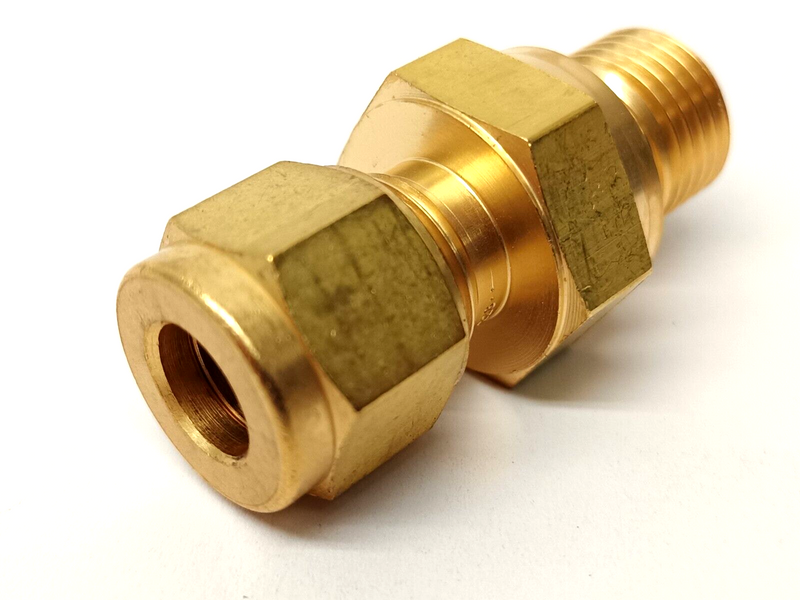 SWAGELOK QUICK CONNECT TUBE FITTING, B-QC8-D1-810, BRASS, STEM WITH VALVE,  KEY 4 : IRONTIME SALES INC.