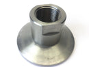 Threaded Vacuum Stainless Half Nipple Approx. 1” ID To 7/8", 3” Base - Maverick Industrial Sales