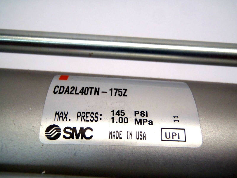 SMC CDA2L40TN-175Z Double Acting Cylinder 40mm Bore 175mm Stroke 145PSI - Maverick Industrial Sales