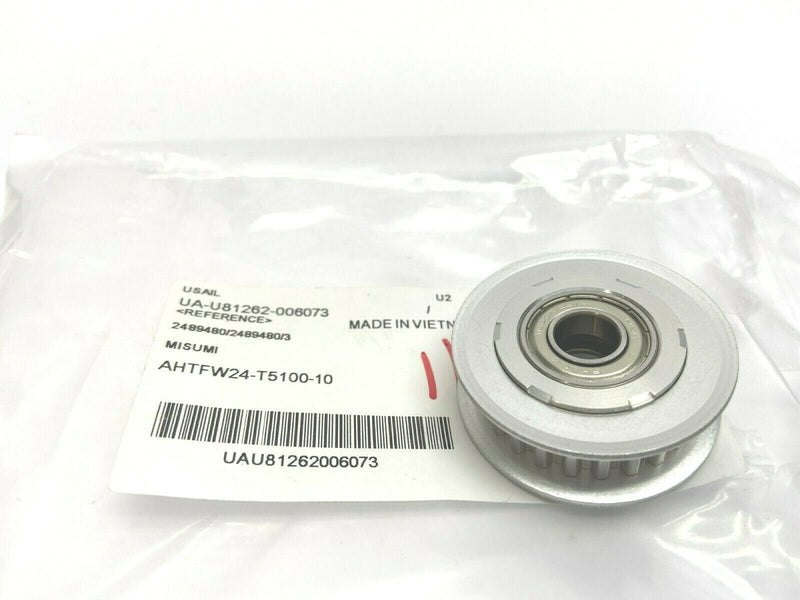 Misumi AHTFW24-T5100-10 Flanged Idler with 24 Teeth 10mm Diameter - Maverick Industrial Sales