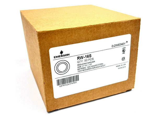 O-Z/Gedney RW-16S Reducing Washer 2" To 1-1/2" 54 PCS - Maverick Industrial Sales
