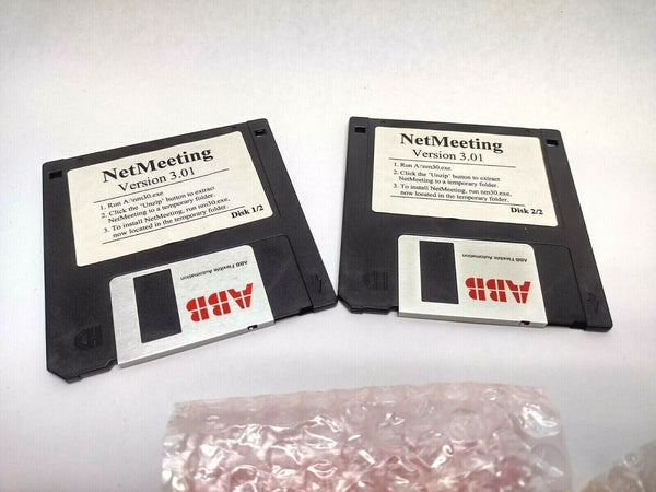 ABB NetMeeting Version 3.01 3.5 Inch Floppy 2 Disk Set - Maverick Industrial Sales