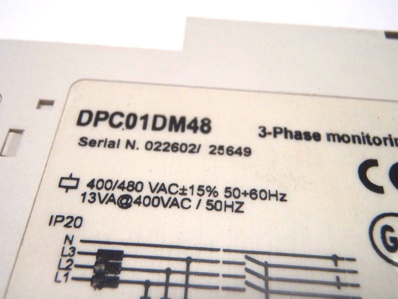 Carlo Gavazzi DPC01DM48 3-Phase Monitoring Relay 250VAC, 24VDC - Maverick Industrial Sales