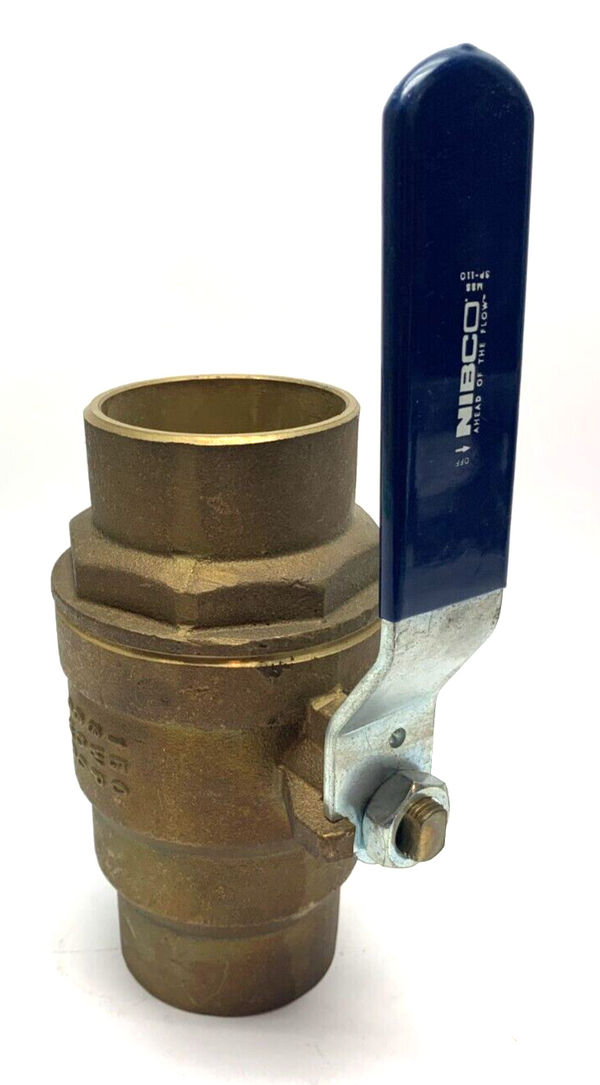 Nibco NJ998HF 3" Two Piece Ball Valve Lead Free Brass SP-110 Handle S-FP600A - Maverick Industrial Sales