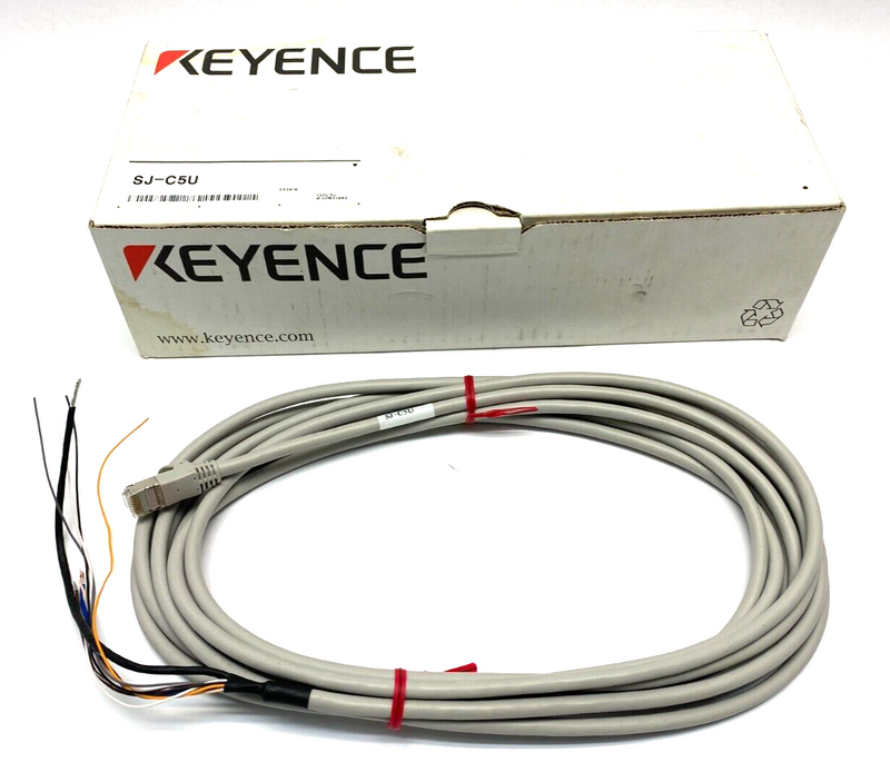 Keyence SJ-C5U Static Eliminator Sheath Sensing Ionizer I/O Power Cable 10-pin - Maverick Industrial Sales