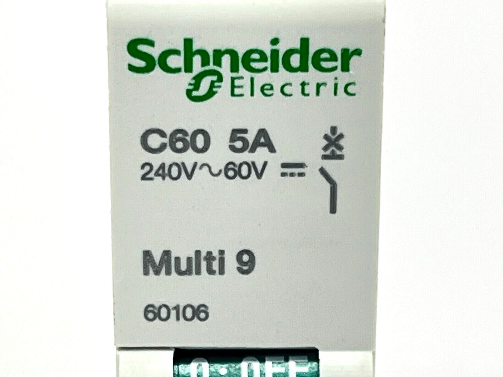 Schneider Electric 60106 Circuit Breaker Multi 9 C60 5A 240V 1-Pole - Maverick Industrial Sales